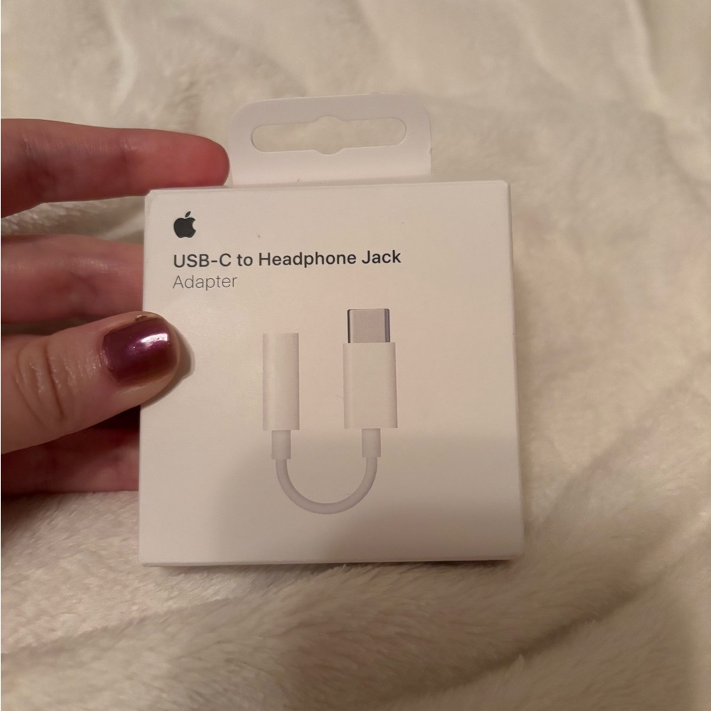 Apple White Lightning to USB-C 3.5mm Headphone Jack Adapter